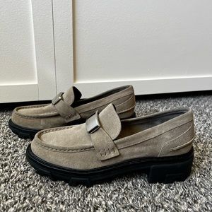 Rag & Bone Women’s‎ New Light Tan Sand Suede Shiloh 2.0 Lug Loafers Size 8